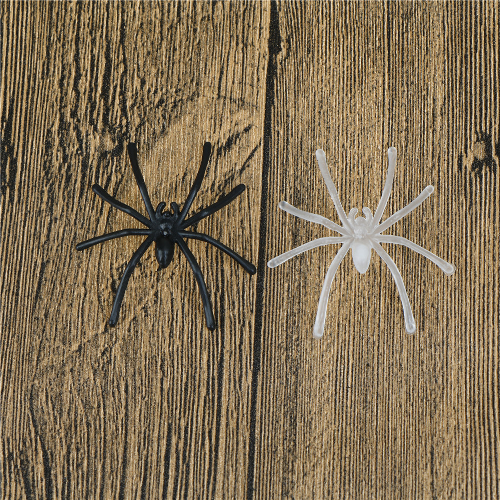 30PcsPack-Halloween-Decorative-Spiders-Small-Plastic-Fake-Spider-Prank-Toys-Haunted-House-Prop-white-1341711