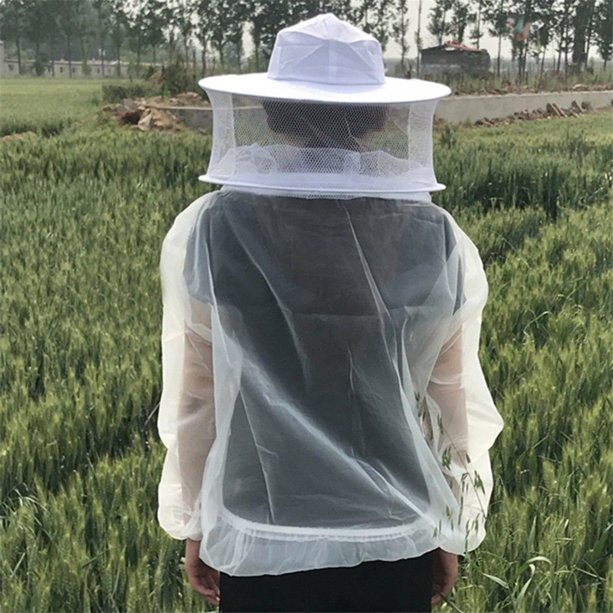 Anti-Bee-Clothes-Cap-Veil-Breathable-Half-Body-Beekeeping-Protective-Suit-Tool-Anti-Bird-Net-1349398