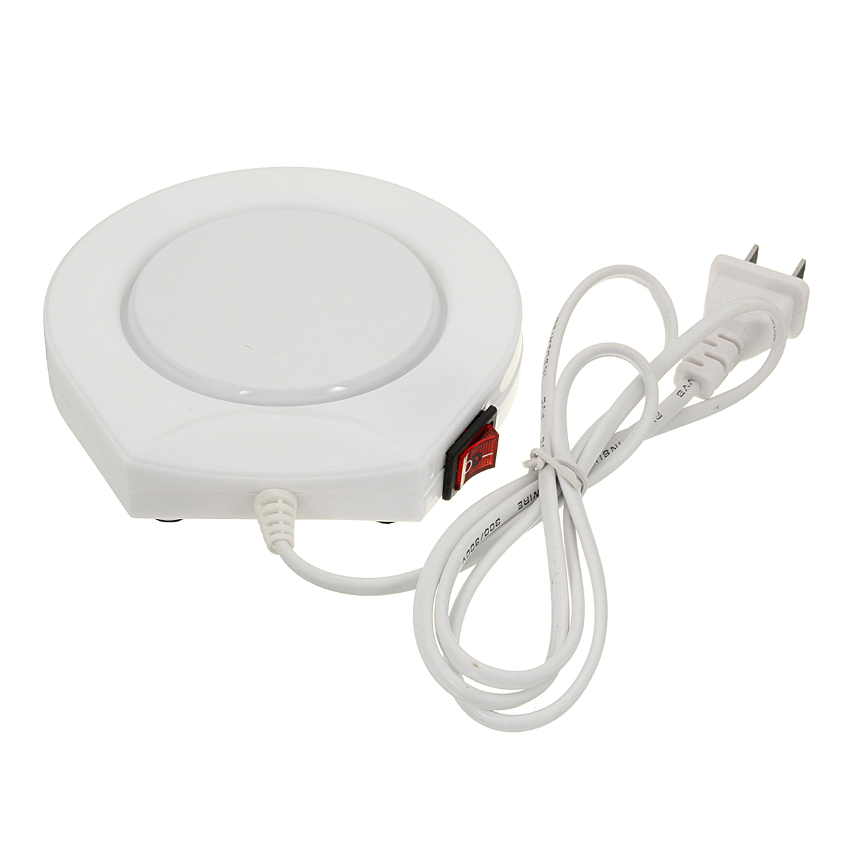 220v-White-Electric-Powered-Cup-Warmer-Heater-Pad-Coffee-Tea-Milk-Mug-US-Plug-1114304