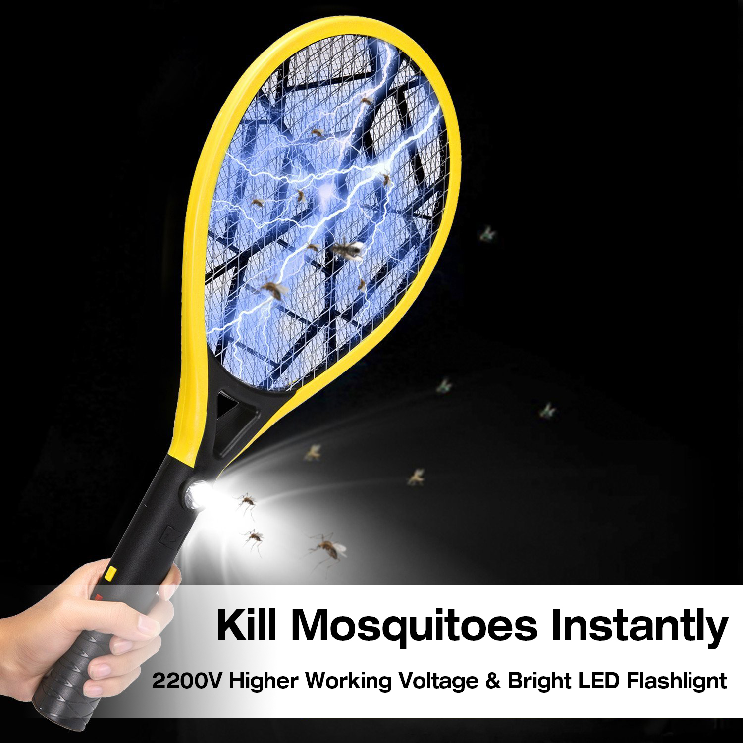 Loskii-HA-32-Rechargeable-Electronic-Mosquito-Pest-Killer-3-Layer-Mesh-Fly-Swatter-with-LED-Light-1256737