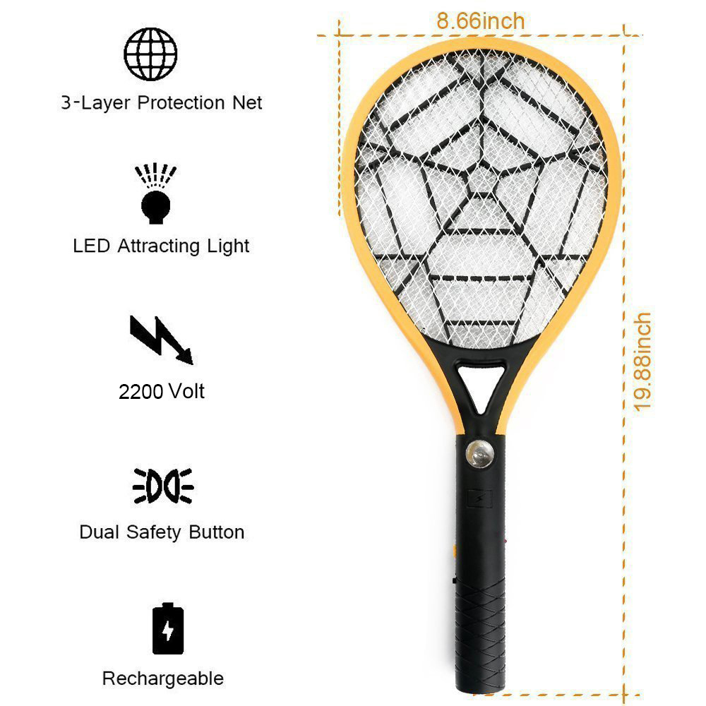 Loskii-HA-32-Rechargeable-Electronic-Mosquito-Pest-Killer-3-Layer-Mesh-Fly-Swatter-with-LED-Light-1256737