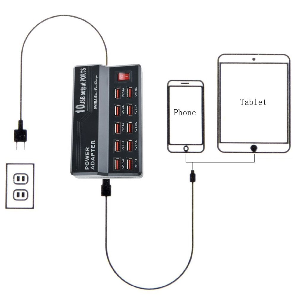 60W-10-Ports-Family-Size-Desktop-Smart-Ports-Rapid-Charging-Station-USB-Charger-with-Auto-Detective--1306244