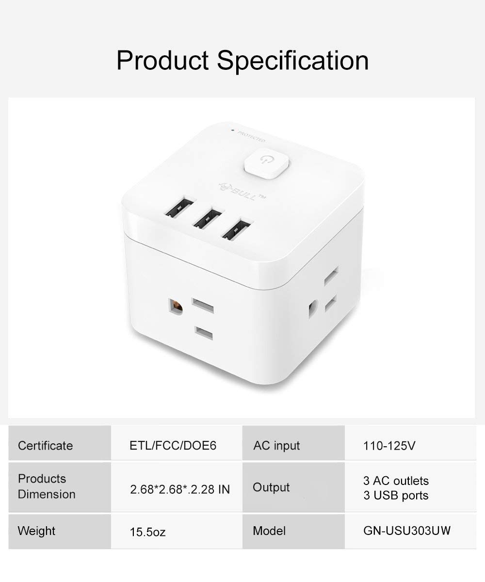 BULL-US-Plug-3-USB-Ports-3-AC-Outlets-Cubic-Design-Wireless-Smart-Charging-Station-Power-Strip-1316498