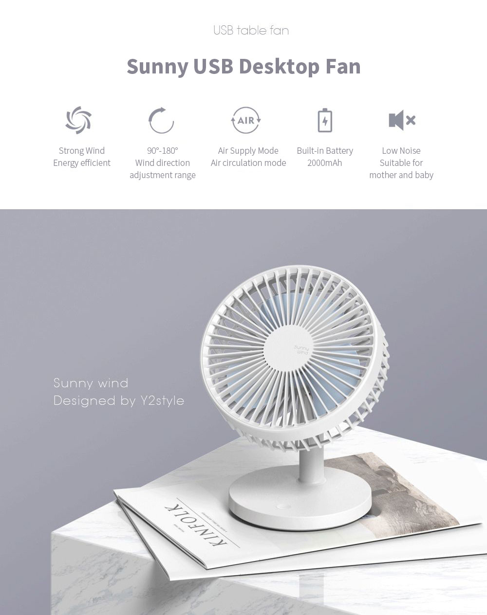 3Life-202-Desktop-Mute-Fan-USB-Charging-Mini-Portable-Handheld-Fan-2000mAh-Battery-Capacity-Low-Nois-1488832