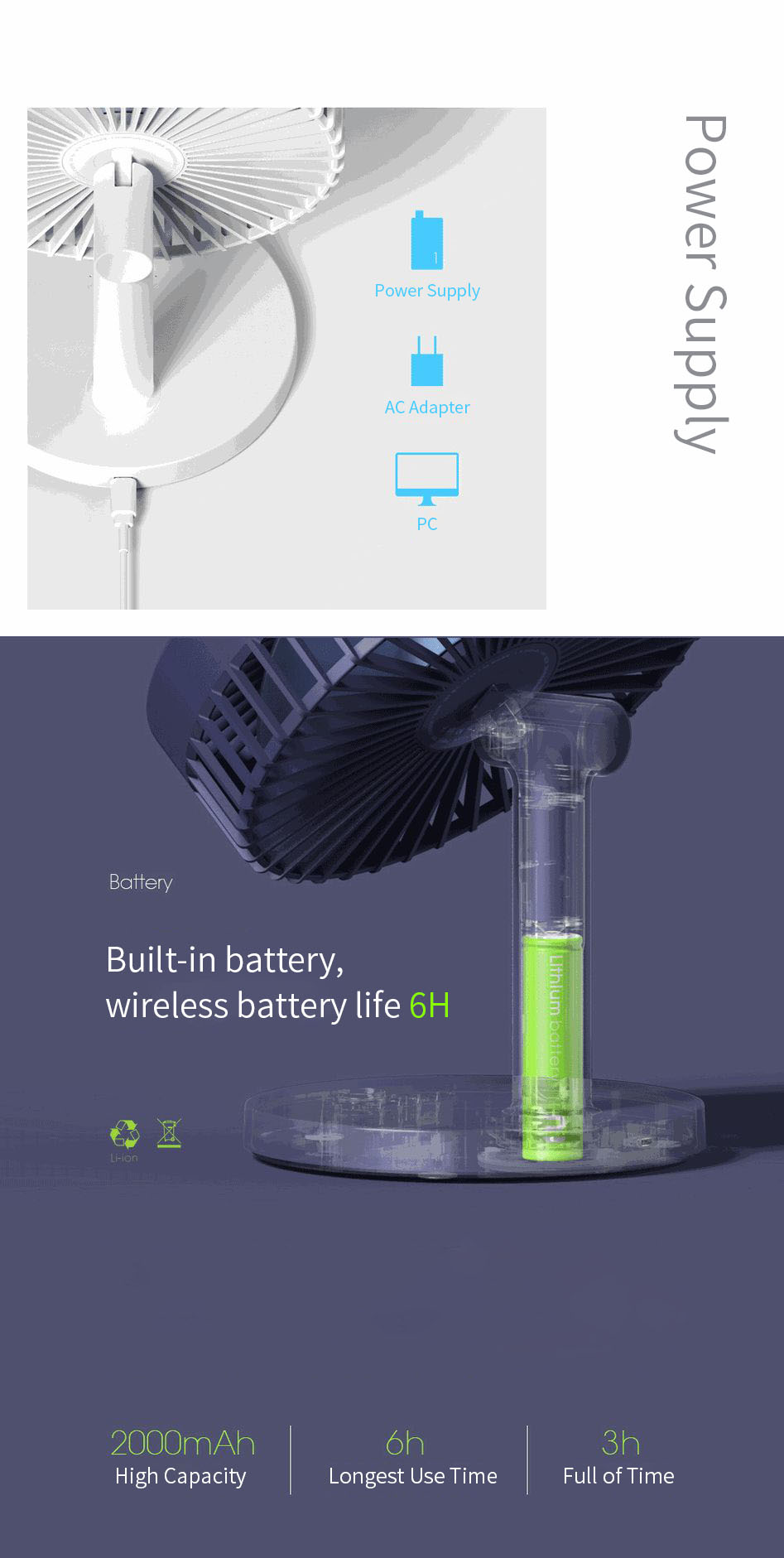 3Life-202-Desktop-Mute-Fan-USB-Charging-Mini-Portable-Handheld-Fan-2000mAh-Battery-Capacity-Low-Nois-1488832
