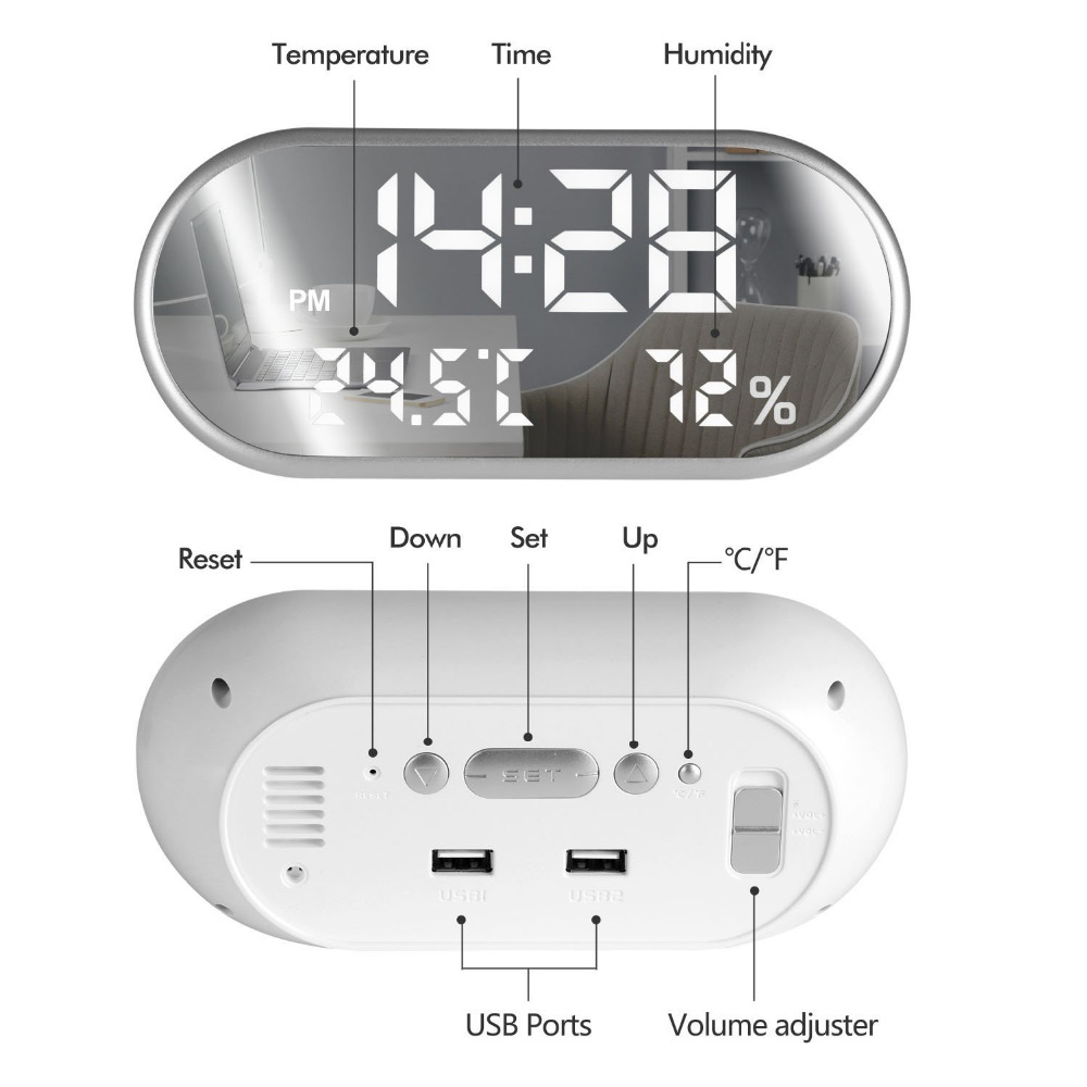 Digital-USB-Alarm-Clock-Portable-Mirror-HD-LED-Display-with-Time-Humidity-Temperature-Display-Functi-1337177