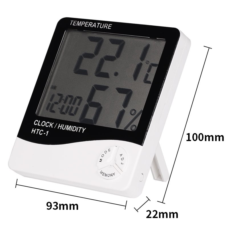 HTC-1-Digital-LCD-Electronic-Alarm-Clock-Thermometer-Hygrometer-Weather-Station-Indoor-Room-Table-1216475