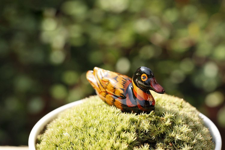 2PCS-Wood-Simulate-Mandarin-Duck-Animal-Small-Ornament-Garden-Home-Decoration-1114071