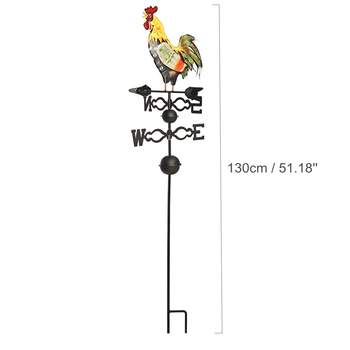 130cm-Height-Iron-Rooster-Weathervane-Roof-Mount-Weather-Vane-Wind-Garden-Decorations-1349417