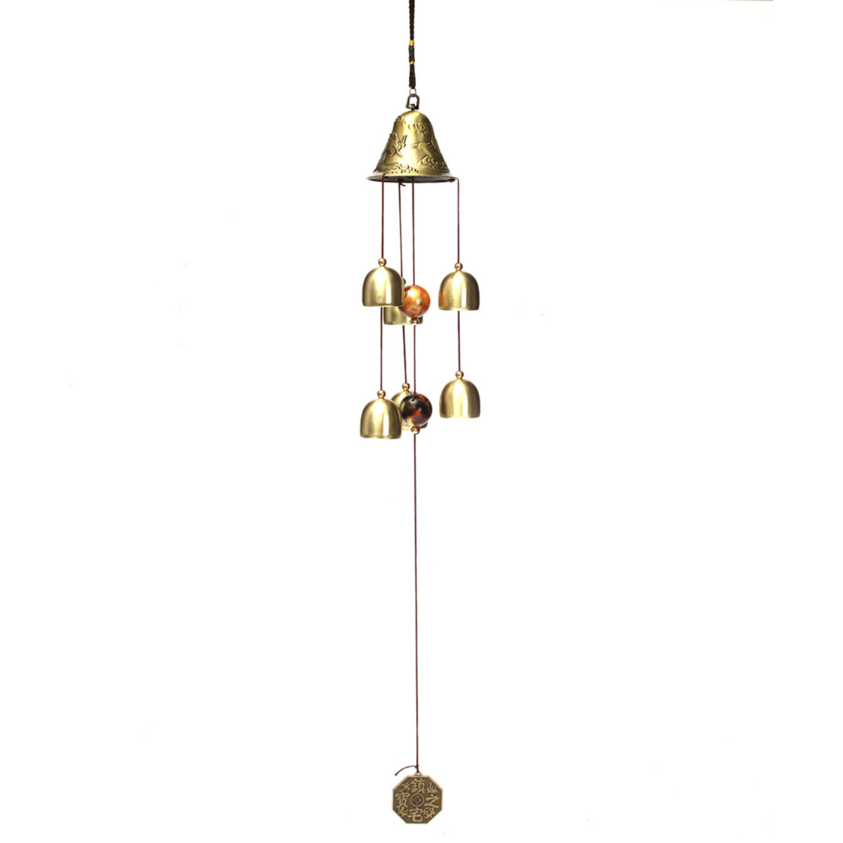 6-Bells-Copper-Clock-Yard-Garden-Outdoor-Living-Amazing-Wind-Chimes-974537