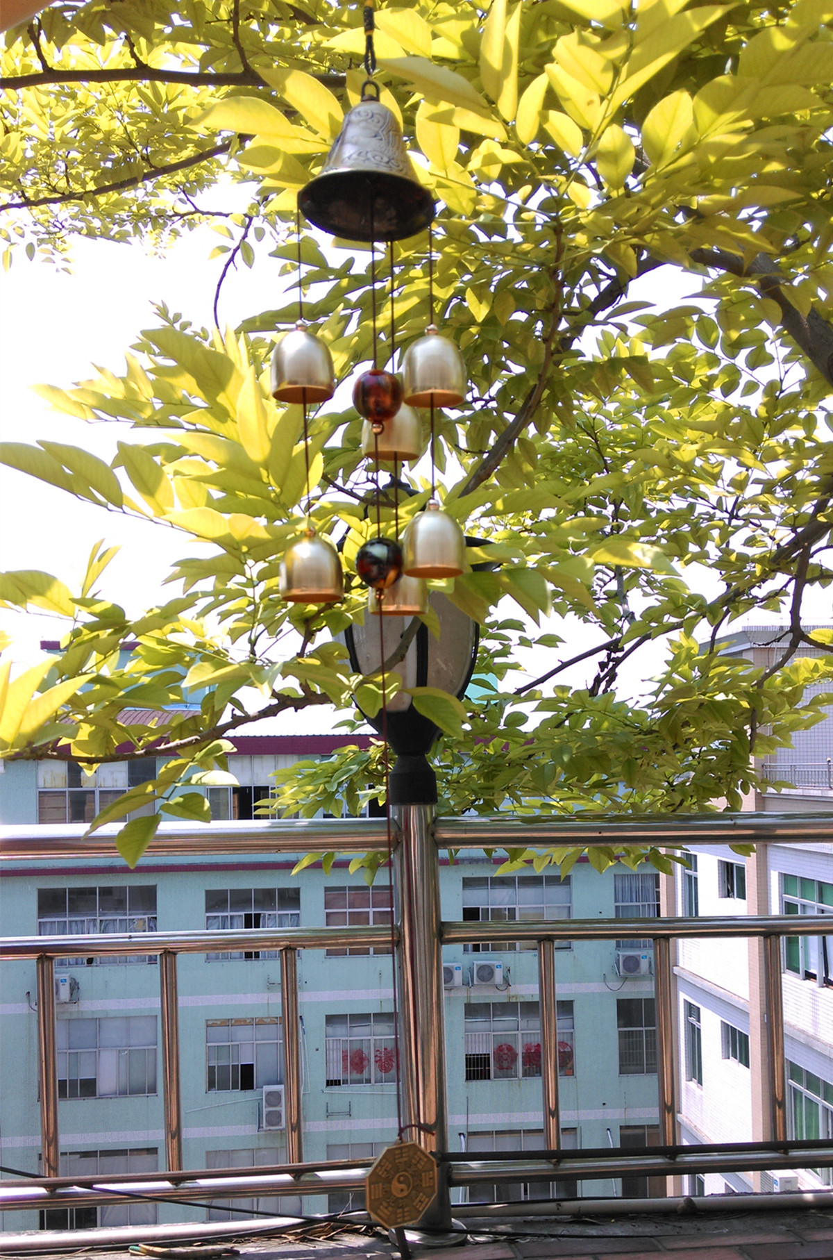 6-Bells-Copper-Clock-Yard-Garden-Outdoor-Living-Amazing-Wind-Chimes-974537