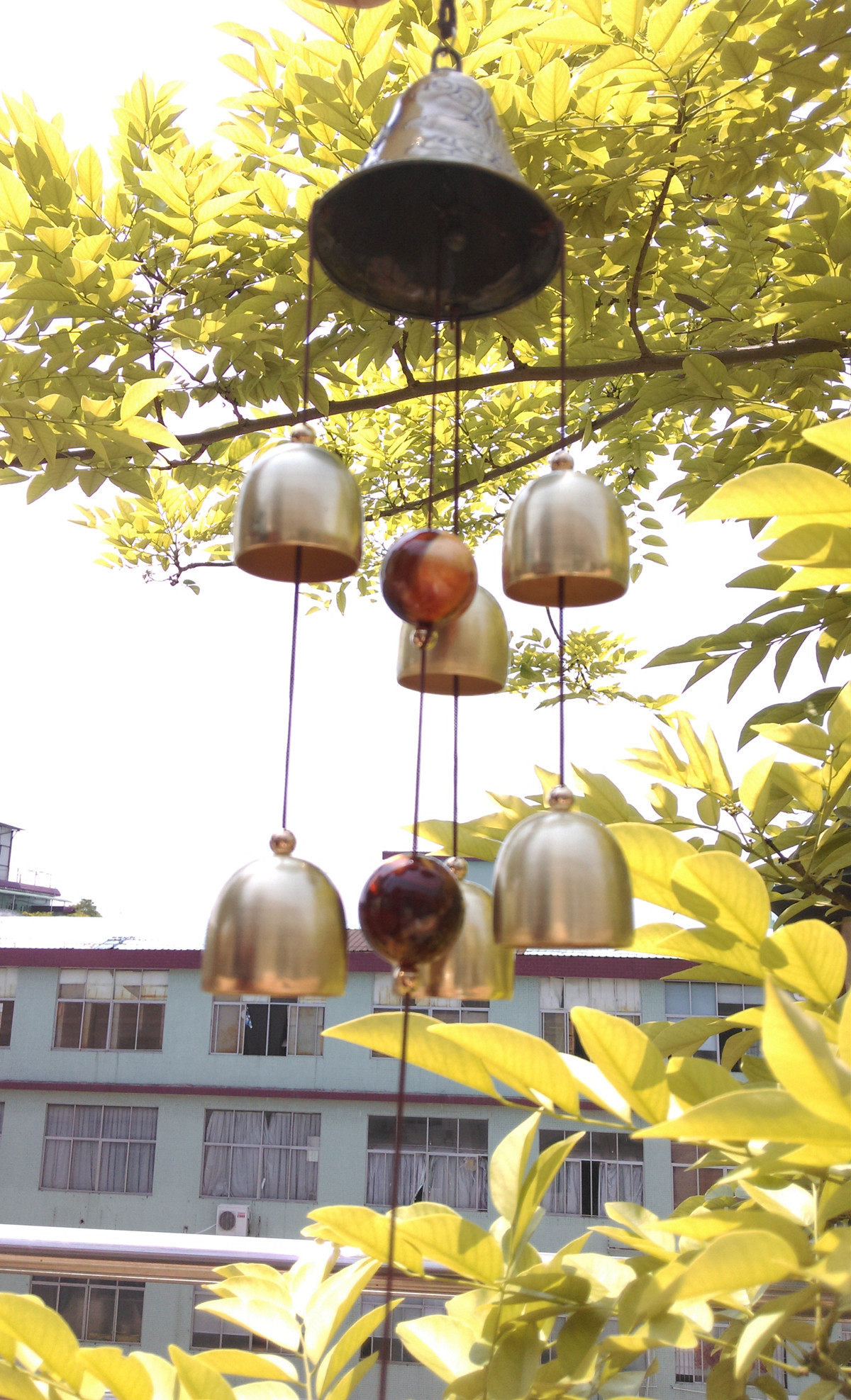 6-Bells-Copper-Clock-Yard-Garden-Outdoor-Living-Amazing-Wind-Chimes-974537