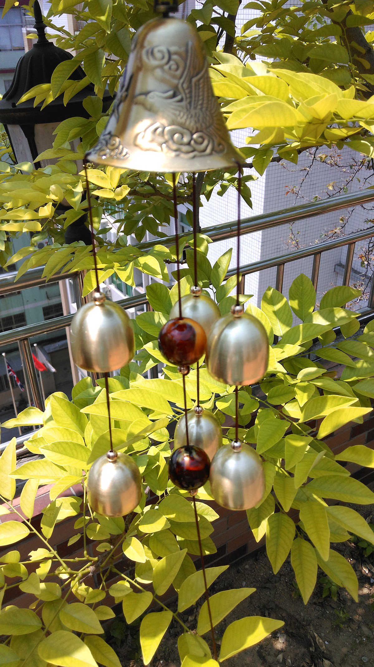 6-Bells-Copper-Clock-Yard-Garden-Outdoor-Living-Amazing-Wind-Chimes-974537