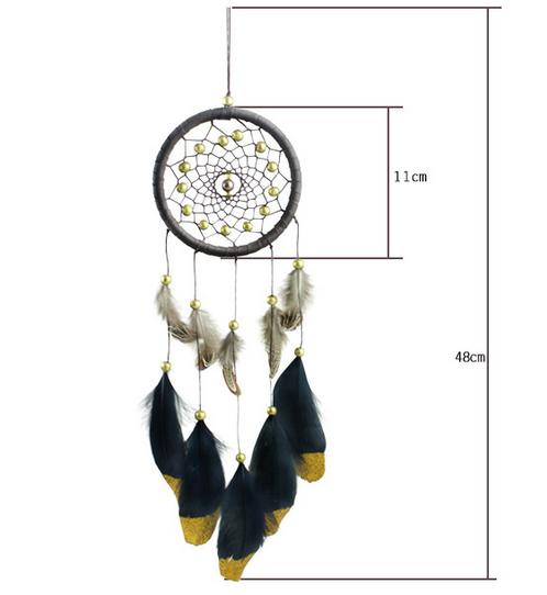 Hand-Woven-Natural-Feathers-Dreamcatcher-American-Folk-Custom-Gifts-Hanging-Decor-Ornament-1079153