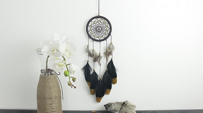 Hand-Woven-Natural-Feathers-Dreamcatcher-American-Folk-Custom-Gifts-Hanging-Decor-Ornament-1079153