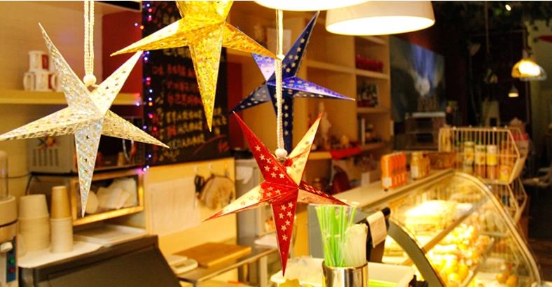 Pentagram-Lampshade-Star-Paper-Lantern-Hanging-Ornament-Bar-Party-Home-Decors-30cm-40cm-50cm-1034614