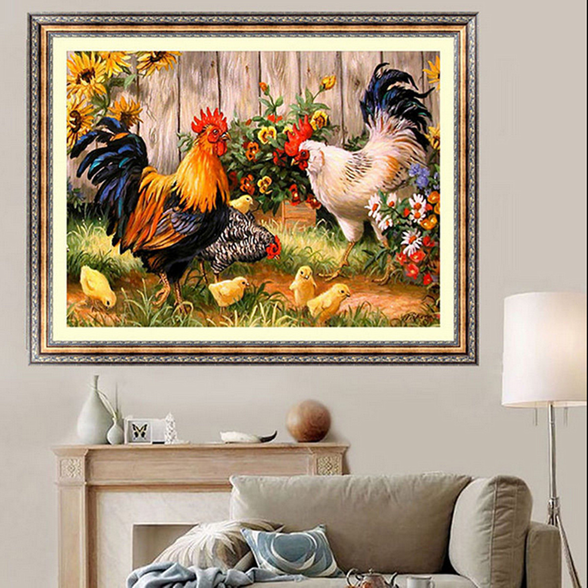 14x18-Inches-5D-Diamond-Painting-Paper-Garden-Chicken-Coop-Cross-Stitch-Home-Decor-1096997