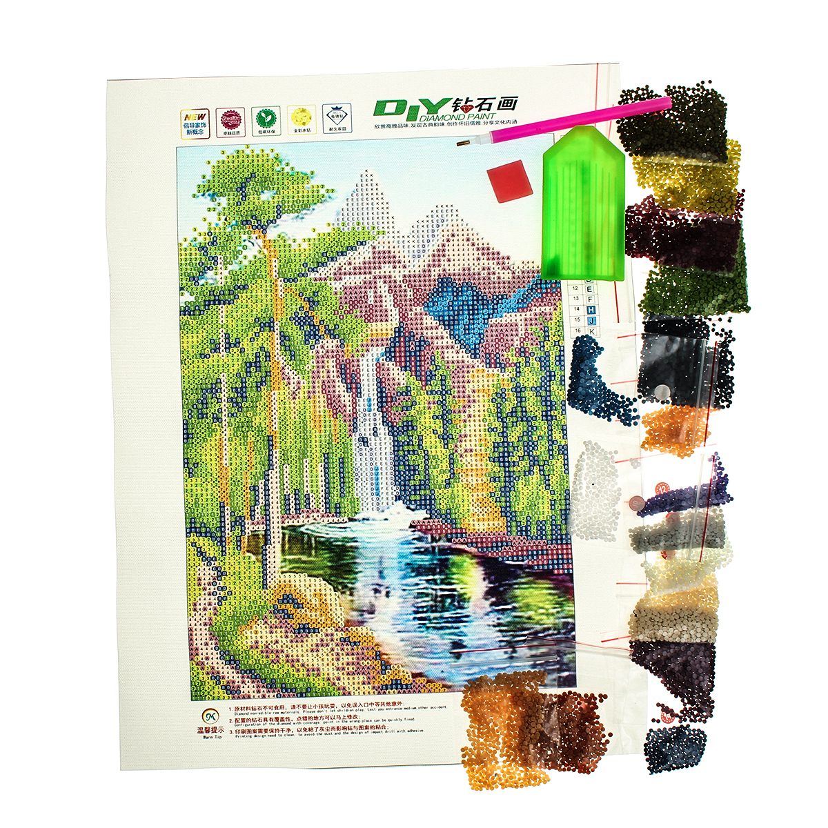 16x12-Inches-5D-Diamond-Painting-Landscape-Scenery-Craft-DIY-Cross-Stitch-Home-Decor-1096987