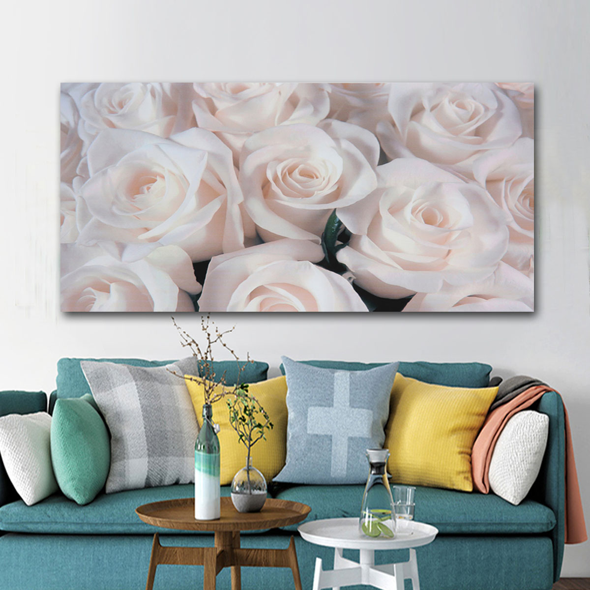 19quotx32quot-Paintings-Roses-Blossom-Flower-Canvas-Prints-Pictures-Art-Home-Decor-Frameless-1407575