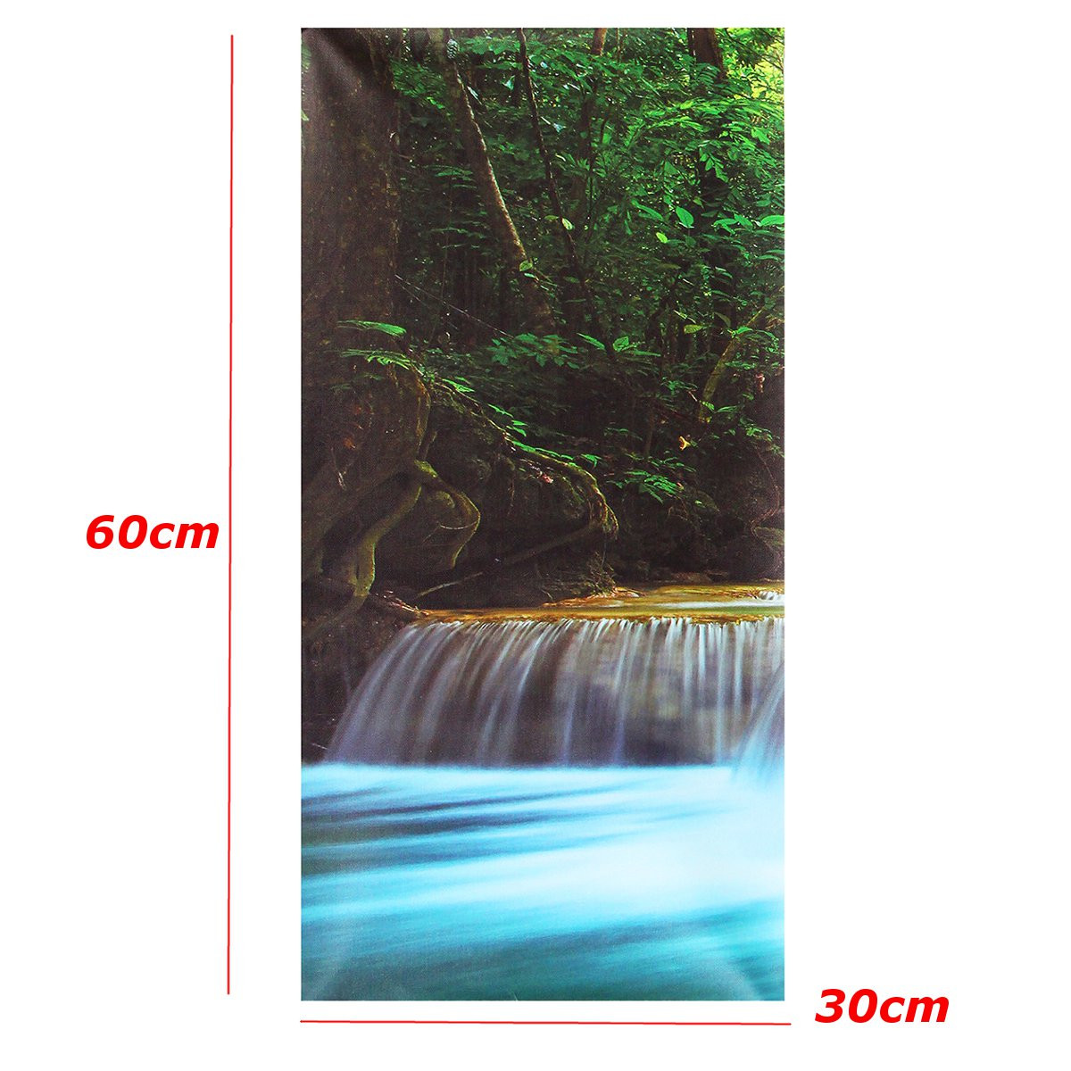 30x60CM-5PCS-Canvas-Painting-Forest-Waterfall-Wall-Art-Picture-Home-Decor-1097094