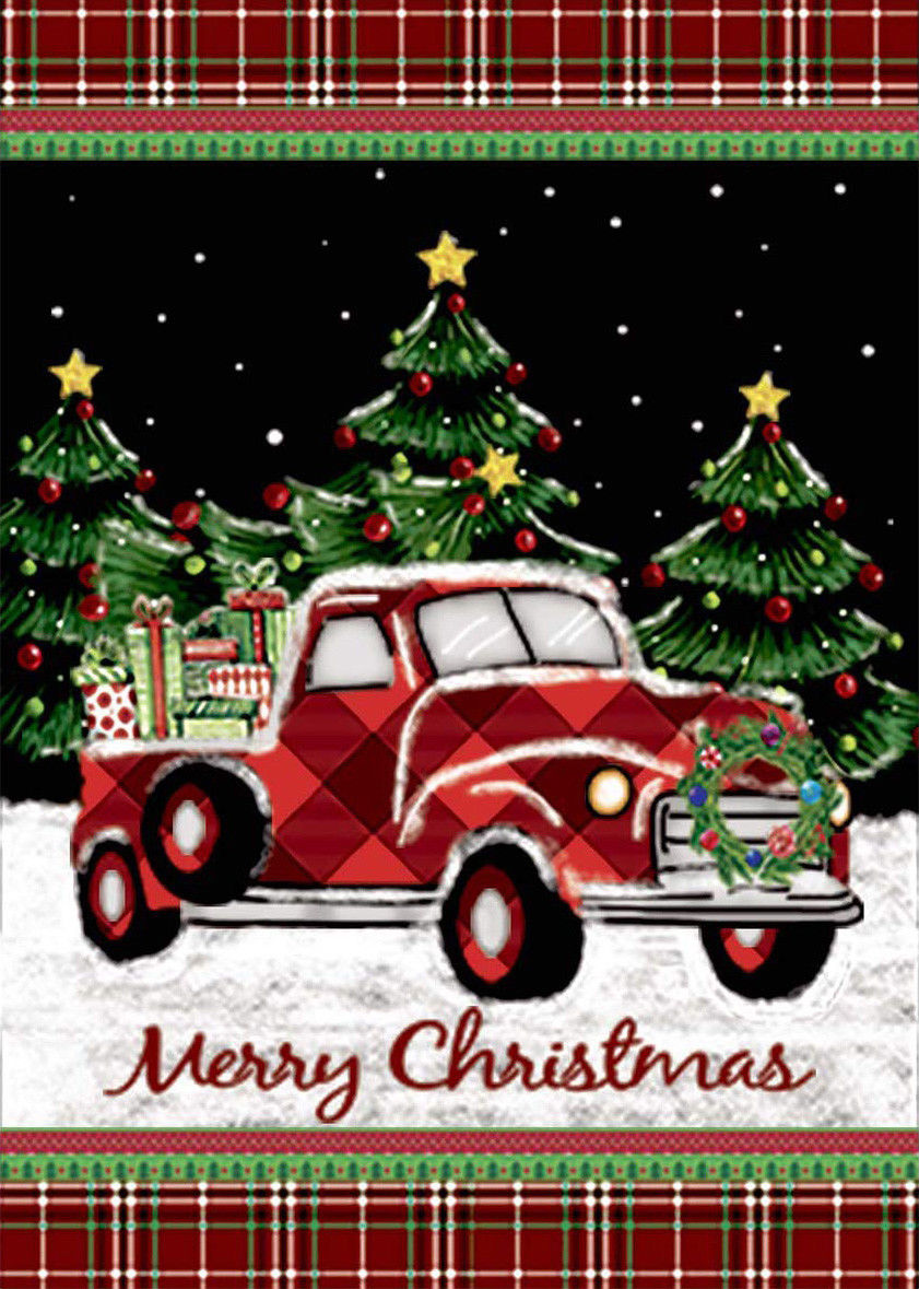 Merry-Christmas-Decorations-Red-Truck-With-Gifts-Double-Sided-Winter-Garden-Flag-1400600