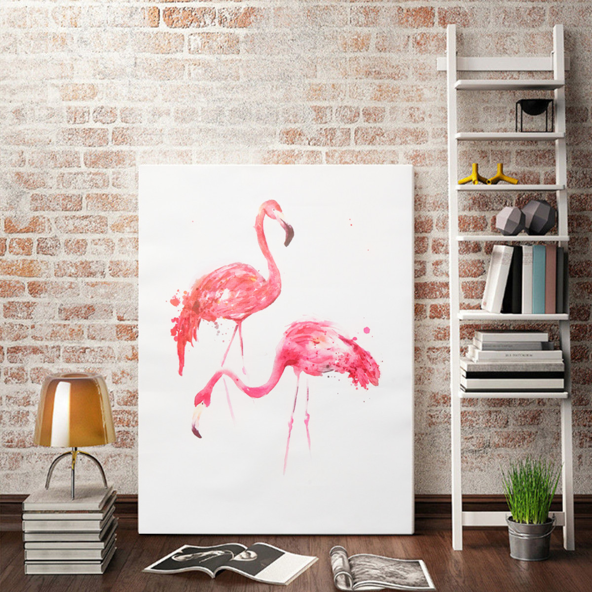 Unframed-Modern-Flamingo-Art-Canvas-Oil-Painting-Print-Wall-Hanging-Poster-Decorations-1349406