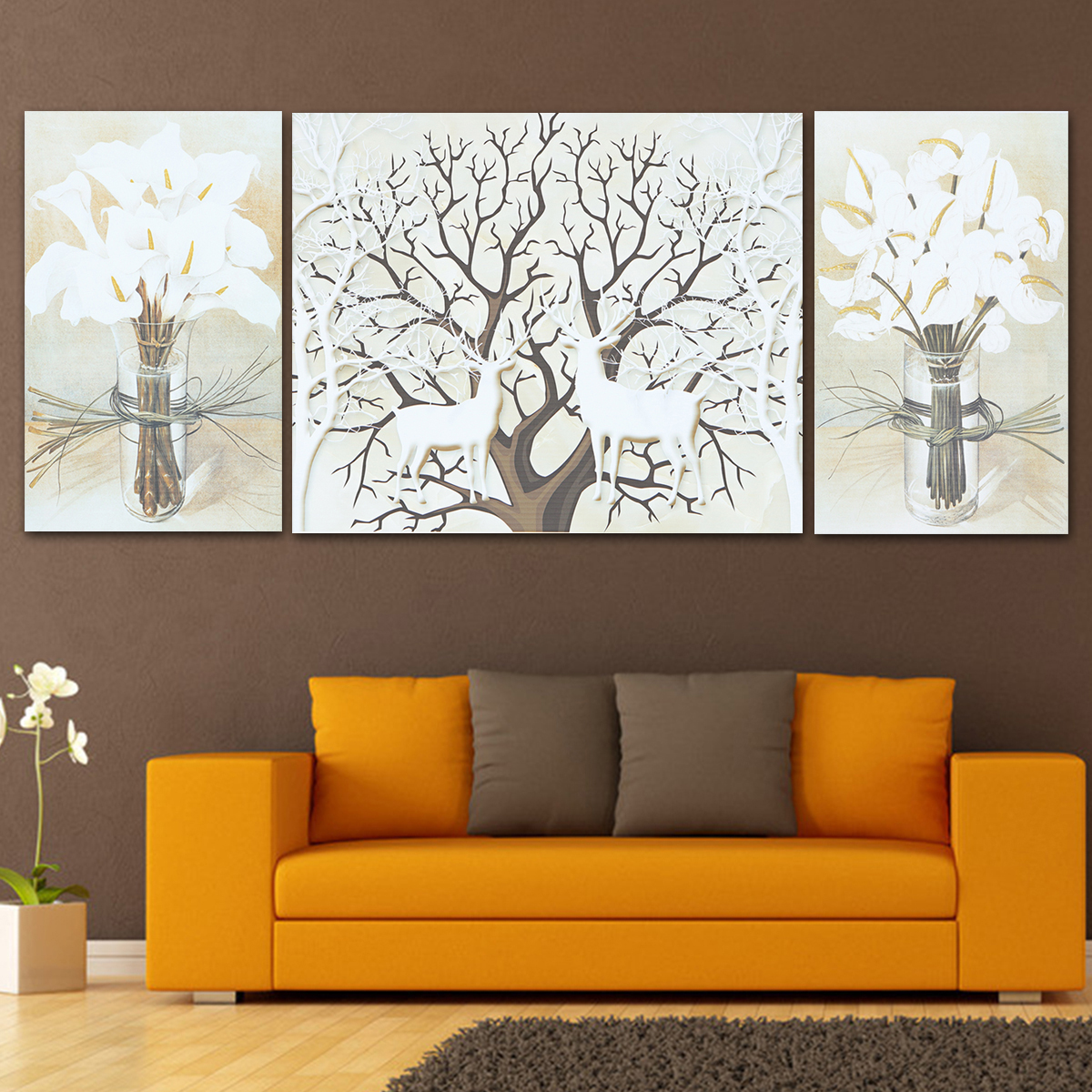 3PCS-Deer-Modern-Canvas-Print-Paintings-Wall-Art-Pictures-Home-Decoration-Unframed-1432216