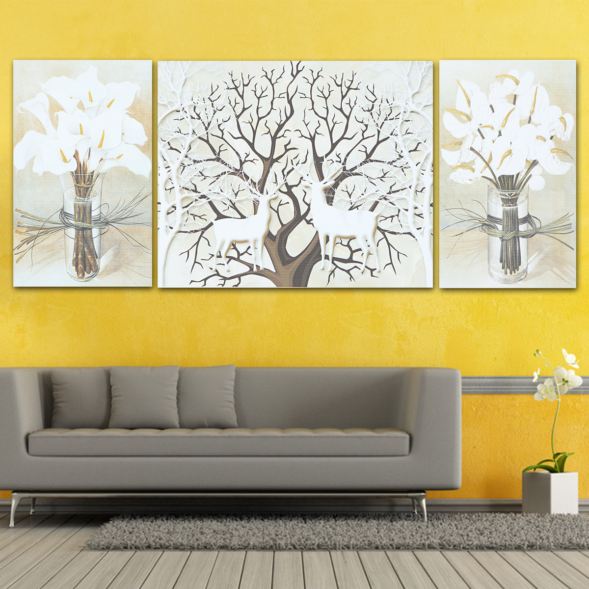 3PCS-Deer-Modern-Canvas-Print-Paintings-Wall-Art-Pictures-Home-Decoration-Unframed-1432216