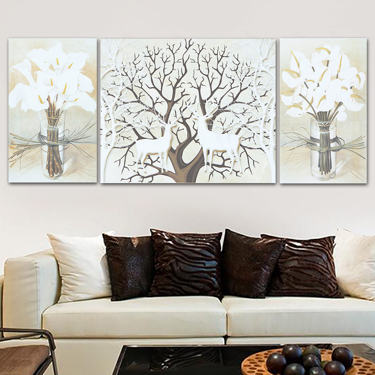3PCS-Deer-Modern-Canvas-Print-Paintings-Wall-Art-Pictures-Home-Decoration-Unframed-1432216