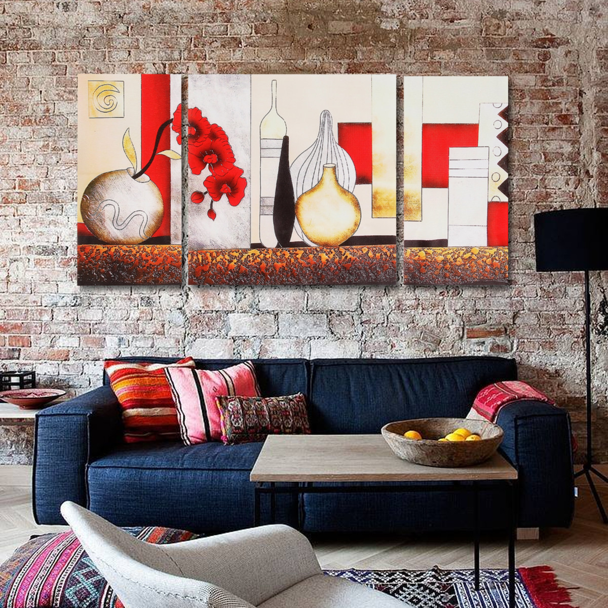 3PCS-Red-Vase-Modern-Unframed-Canvas-Painting-Decorative-Wall-Picture-Home-Decor-1125582