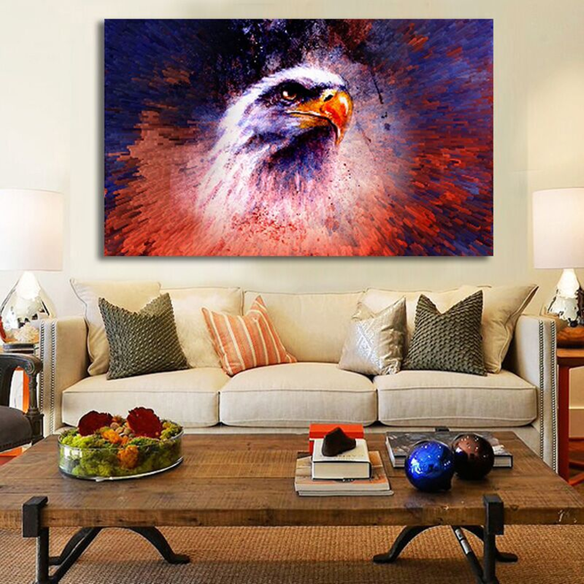 50X75CM-Owl-Modern-Art-Painting-Abstract-Print-Picture-Kit-Wall-Home-Decor-No-Frame-1118206