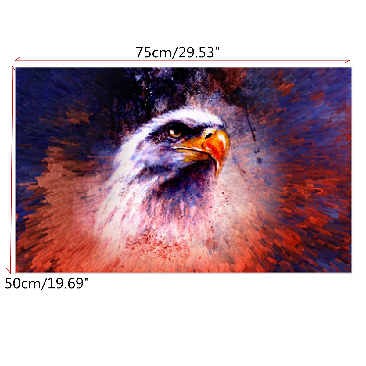 50X75CM-Owl-Modern-Art-Painting-Abstract-Print-Picture-Kit-Wall-Home-Decor-No-Frame-1118206
