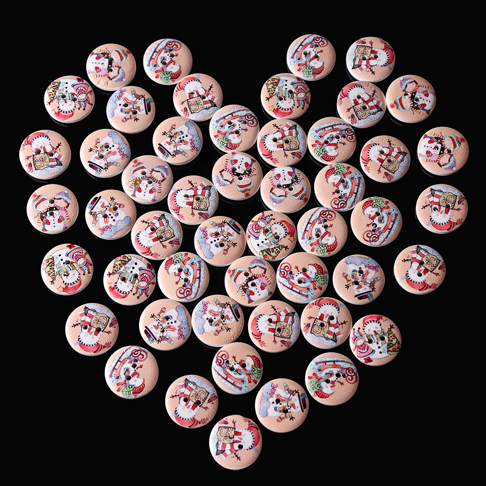 100-PCS-Printed-Round-Pattern-Wooden-Button-Mixed-2-Hole-Natural-Sewing-Handmade-Clothes-Buttons-1362126