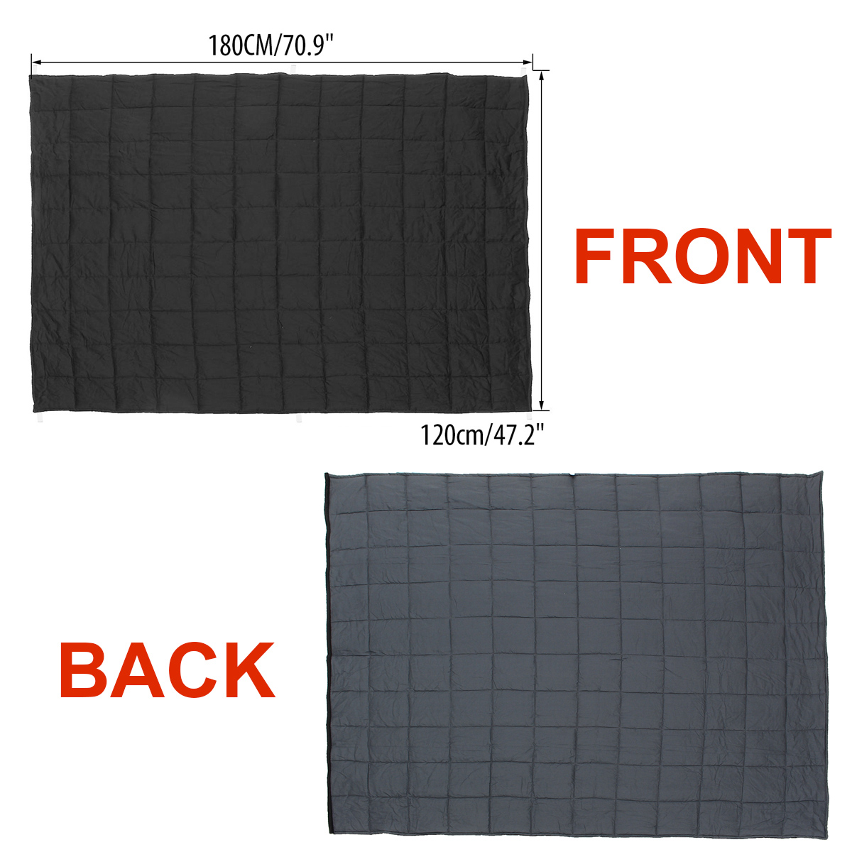 120x180CM-Black-Grey-Weighted-Blanket-Cotton-79115kg-Heavy-Sensory-Relax-Blankets-1349466