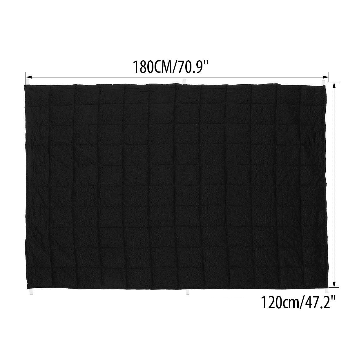 120x180CM-Black-Grey-Weighted-Blanket-Cotton-79115kg-Heavy-Sensory-Relax-Blankets-1349466