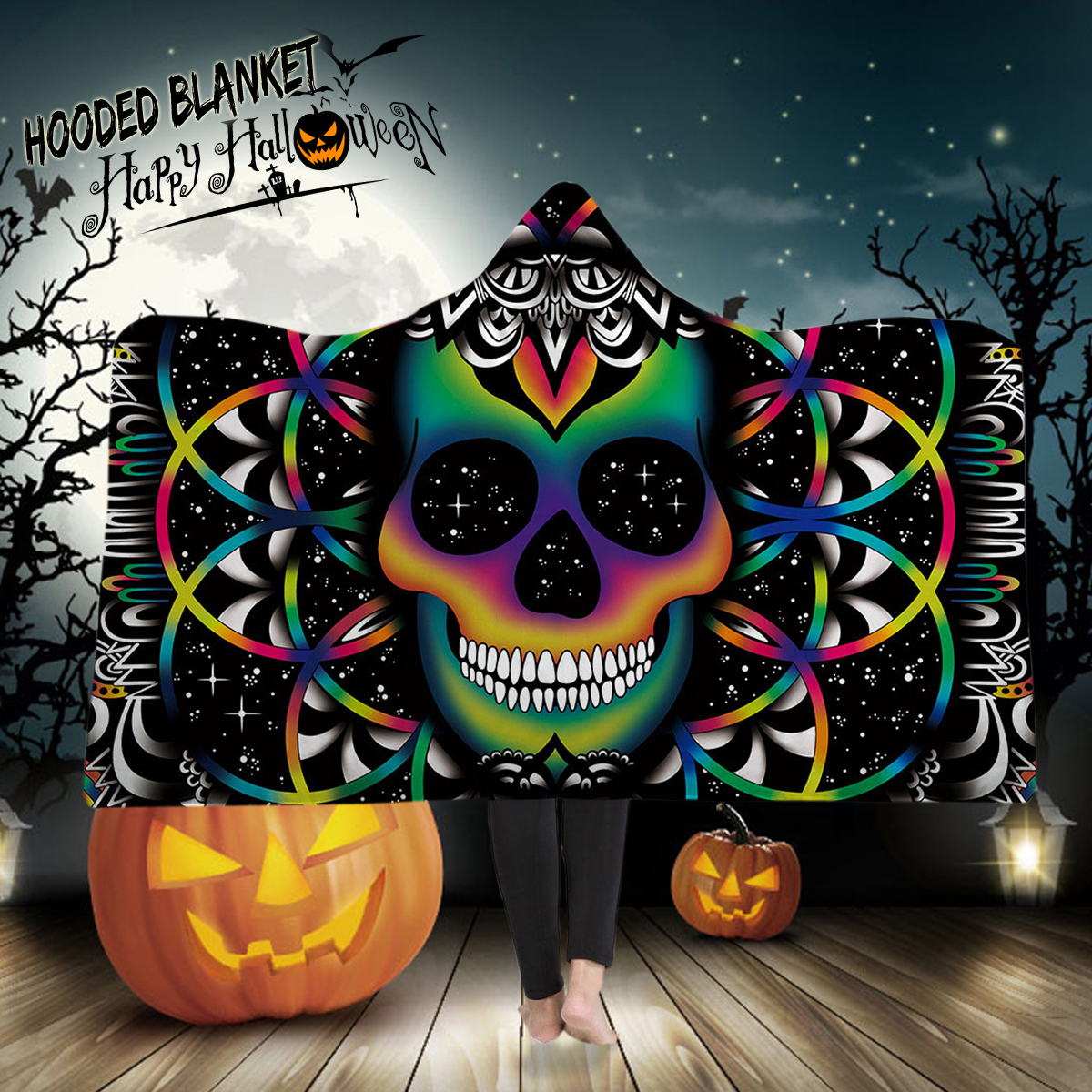 130x150cm-3D-Digital-Printing-The-Skeleton-Wearable-Hooded-Blanket-Thickened-Double-Plush-Blankets-1353393