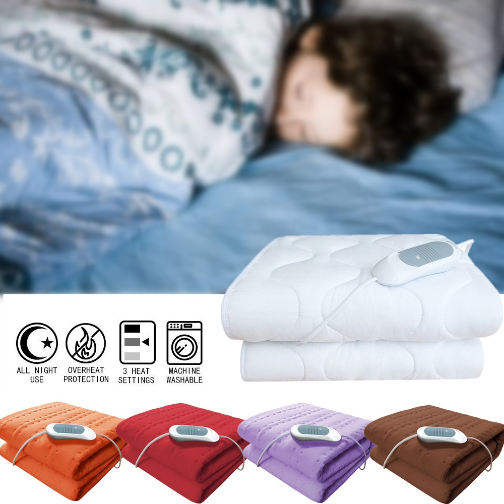 150X75-Electric-Heated-Throw-Over-Blankets-Fleece-Washable-Warm-Mattress-1377860