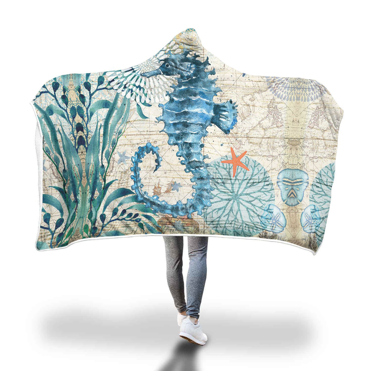 150x200cm-Kid-Adult-Hooded-Blankets-Soft-Ocean-World-Wearable-Throw-Blankets-Cloak-1424009