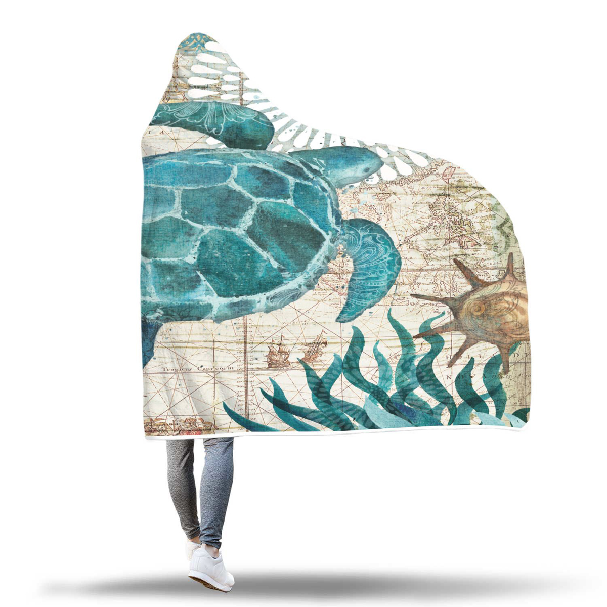 150x200cm-Kid-Adult-Hooded-Blankets-Soft-Ocean-World-Wearable-Throw-Blankets-Cloak-1424009