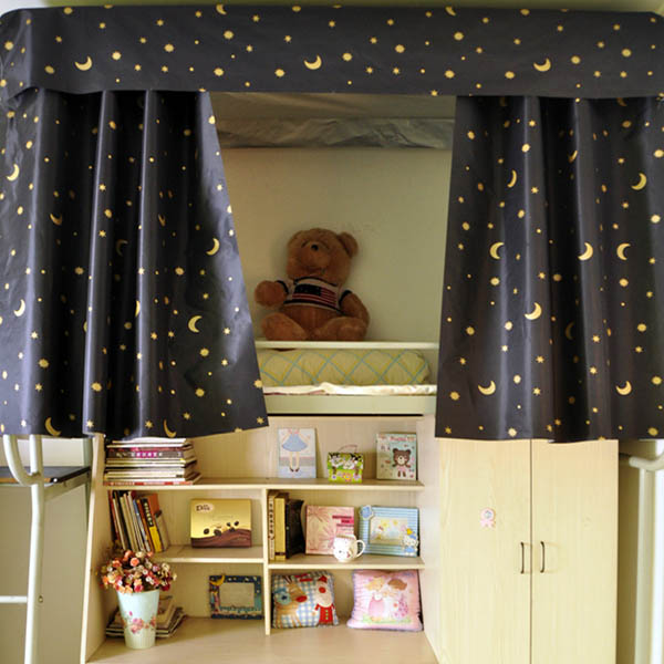 Dormitory-Bunk-Bed-Curtain-Silver-Plating-Star-Moon-Shade-Cloth-978449
