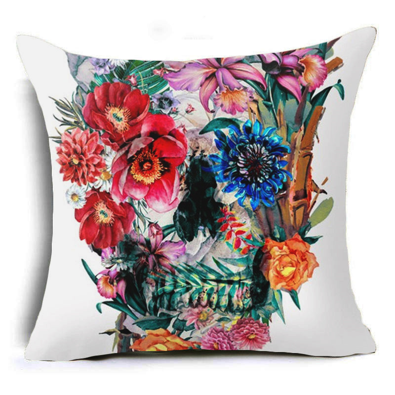 Honana-45x45cm-Home-Decoration-Colorful-Oil-Painting-Animals-and-Skull-6-Optional-Patterns-Cotton-Li-1292780