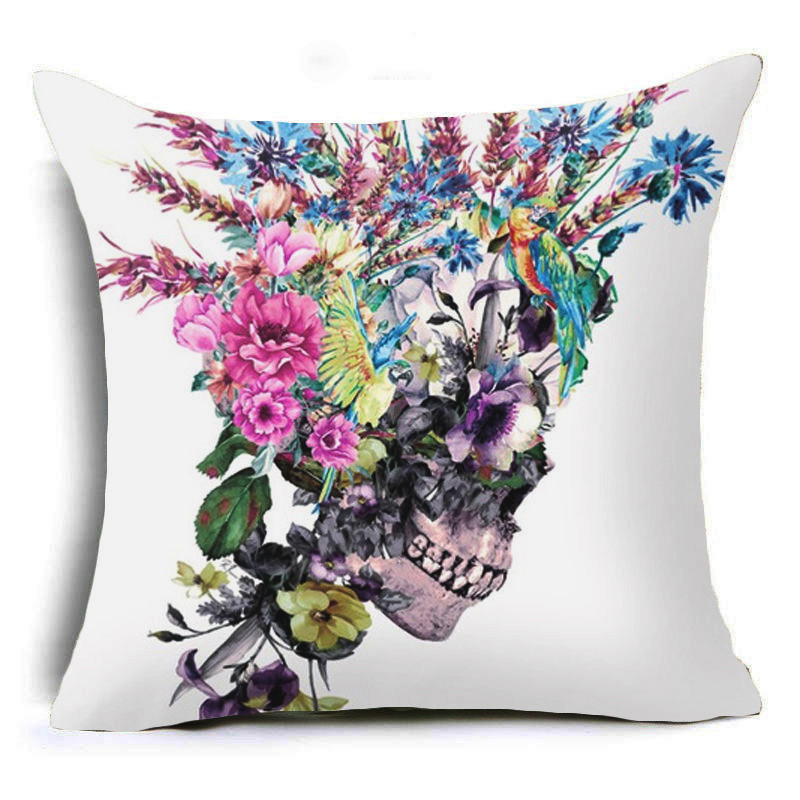 Honana-45x45cm-Home-Decoration-Colorful-Oil-Painting-Animals-and-Skull-6-Optional-Patterns-Cotton-Li-1292780