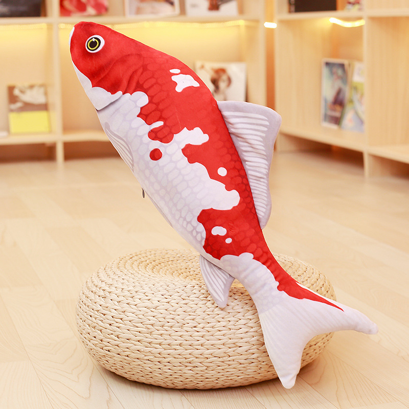 KCASA-Taisho-Showa-Red-White-Gibel-Carp-Golden-Koi-Fish-Stuffed-Plush-Toy-3D-Carp-Pillow-Koi-Fish-St-1337765