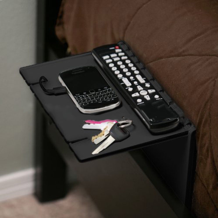 Black-Holder-Sofa-Bed-Bedside-Foldable-Attachment-Shelf-Bracket-for-Storage-1340639