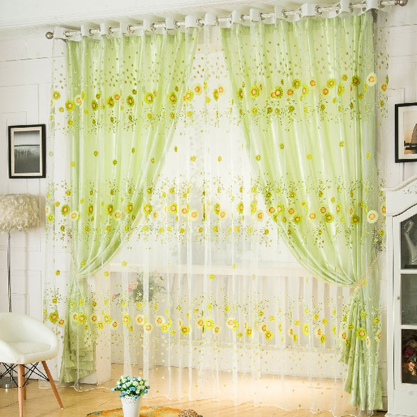 100x200cm-Sunflower-Tulle-Voile-Sheer-Window-Screen-Bedroom-Window-Curtain-986586