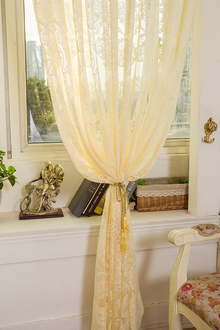 2-Panel-Beige-Hollow-Out-Sheer-Tulle-Curtains-Window-Screening-Breathable-Bedroom-Study-Home-Decor-1058443