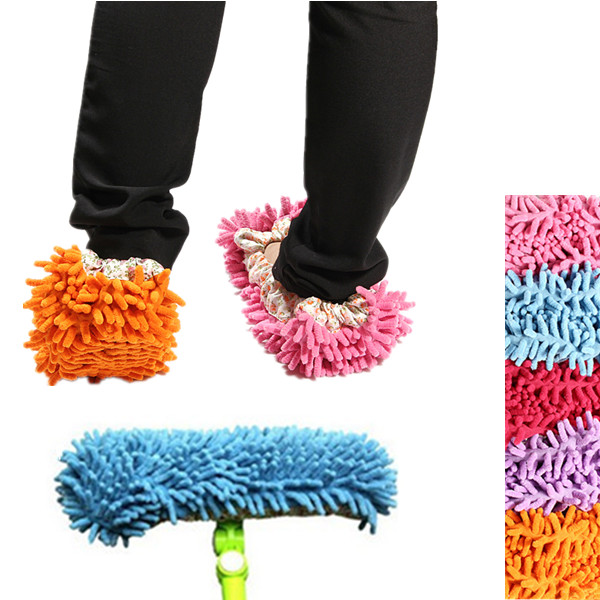 2Pcs-Multifunction-Chenille-Cleaning-Mop-Shoes-Mophead-Overshoe-Floor-Dust-Cleaning-Slippers-932818