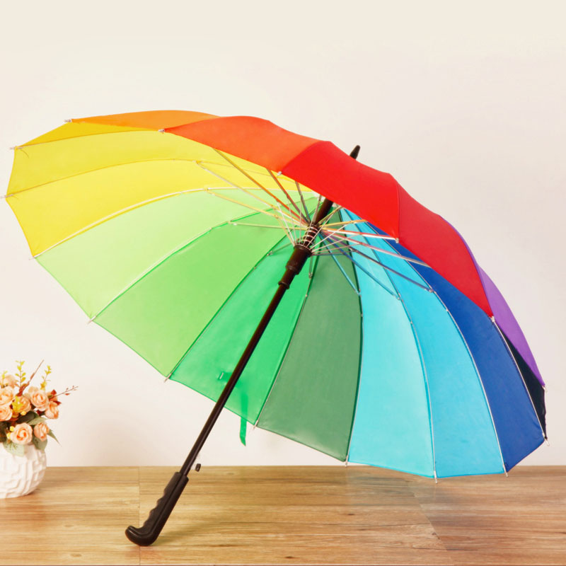 16k-Rib-Color-Rainbow-Fashion-Long-Handle-Straight-Anti-UV-SunRain-Stick-Golf-Umbrella-1378610