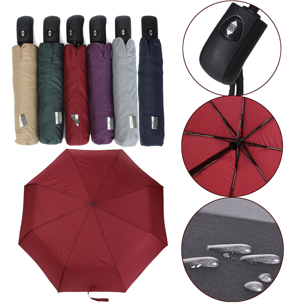 Auto-Open-Close-Parasol-Folding-Rain-Umbrella-Telescopic-Sun-Strong-Windproof-1035198