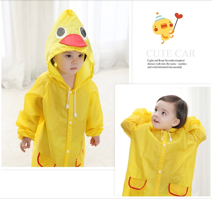 Childrens-Raincoat-RainwearRain-suitKids-Waterproof-Animal-Raincoat-Duck-Raincoat-52100